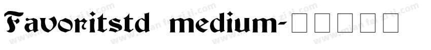 Favoritstd medium字体转换